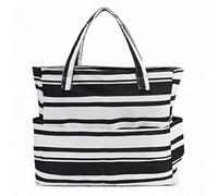 Printed Beach Tote Handbag Extra-Large Travel Storage Bag Waterproof High-Capacity with Zip Closure Foldable Design Sturdy Rope Handles for Pool Gym Weekend Overnight Activities