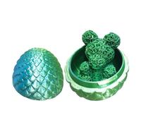 - Printed Bear, Dragon Egg, Printed Dragon Egg, Collectable Easter Egg Bear Toy, Dragon Easter Eggs, Creative Desk Toy, Easter Basket Filler