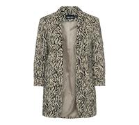 Printed Blazer Beige/Black
