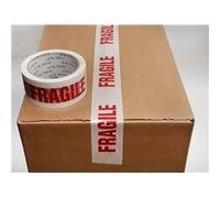 Printed BOPP Tape FRAGILE Red/White 48mm 66m 38mu Box 72