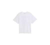 Printed Boyfriend T-Shirt for Women Tom Tailor Denim Blanc M