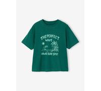 Printed boy's t-shirt english green
