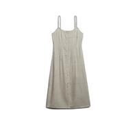 Printed button-up long dress for women Superdry Blanc 2XS