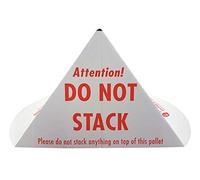 Printed Cardboard Pallet Do Not Stack Cones Warning Triangles Pack of 50
