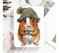 Printed Case For 6.8” Kindle Paperwhite 11Th Gen 2021- Cover With Auto Wake/Sleep For Kindle Paperwhite 2021 Signature Edition E-Reader-Cute Guinea Pig In Hat
