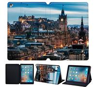 Printed Case for iPad Air 1 (A1474/A1475/A1476), Lightweight Trifold Stand Case with Auto Sleep/Wake, Microfiber Lining, Hard Back Cover for iPad Air 2 (A1566/A1567) (iPad Air/Air 2, edinburgh)