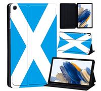 Printed Case for Samsung Galaxy Tab A8 10.5 Inch 2022 (SM-X200/X205/X207), Slim Lightweight Protective Hard Cover Trifold Stand Cover with Auto Sleep/Wake for Galaxy Tab A8 (Scotland flag)