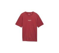 Printed Casual T-Shirt Tom Tailor Denim Rouge XS
