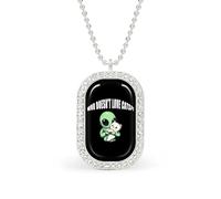 Printed Cats Who Doesn't Love Cats Pendant Necklace Fashion Jewelry Square Pendant with White Drill Border One Size