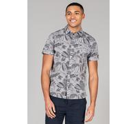 Printed Chambray Short-Sleeve Shirt Tokyo Laundry Grey L