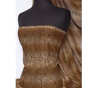 Printed Chiffon Soft Touch Sheer Fabric | Animal Print Dressmaking Sarong/Kimono Fabric | Sold by The Metre | by Tia Knight (Brown Snake Q998 BRN, 1 Metre)