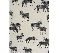 Printed Chiffon Soft Touch Sheer Fabric | Animal Print Dressmaking Sarong/Kimono Fabric | Sold by The Metre | by Tia Knight (Zebras CHF220 BKIV, 1 Metre)