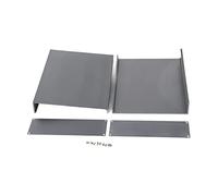 Printed Circuit Board Instrument Box Aluminum Alloy Enclosure DIY Electronic Project Case for PCB Wiring Heat Dissipation Sand Blasting Surface Gray 50x178x220mm