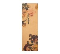 Printed Cork Non Slip Thick Yoga Mat for Travel Pilates Workout for Summer Exercise