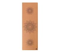 Printed Cork Non Slip Thick Yoga Mat for Travel Pilates Workout for Summer Exercise