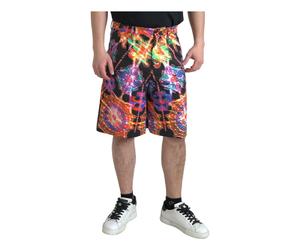 Printed Cotton Bermuda Shorts - male - Dolce & Gabbana - Casual Shorts - Multicolor - 2XL - Shorts 2XL