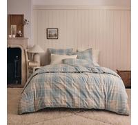 Printed Cotton Flannel Duvet Cover, Tartan, 140 x 200 cm, ESSIX