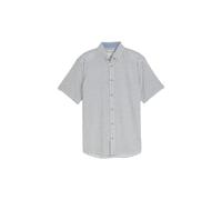 Printed Cotton-Linen Shirt Tom Tailor Blanc 3XL