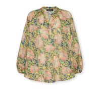 Printed Cotton Muslin Blouse - female - Elena Mirò - Blouses - Yellow - M - Blouses & Shirts M