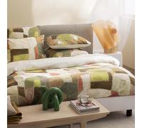 Printed Cotton Percale Duvet Cover, Clay Collage, 260 x 240 cm, Designers Guild