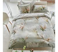 Printed Cotton Satin Duvet Cover, Yulan Magnolia, 200 x 200 cm, Designers Guild