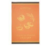 Printed Cotton Tea Towel, Bread Au Chocolate, 50 x 75 cm, Coucke