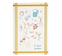 Printed Cotton Tea Towel, L'APERO DINATOIRE, 50 x 75 cm, Coucke