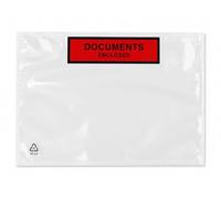 Printed Document Enclosed Wallets | Peel & Seal Clear Self-Adhesive Packing List Envelopes | for Invoices, Delivery Notes & Shipping Documents (1000, A5)