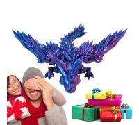 - Printed Dragon Egg, Printed Dragon - Articulated Crystal Dragon Fidget Toy Surprise | Year of the Dragon Moving Crystal Dragon, Beautiful Crystal Dragon for Stress Relief, Children