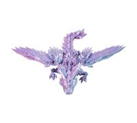 Printed Dragon Wings - Beautiful Dragon Fidget Toy Surprise, Articulating Printed Gems Dragon, Full Joint Movable Design Dragon Statue, Year of the Dragon Stress Relief for Kids Adults Home Decor