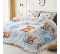 Printed Duvet Cover 230 x 220 cm, Mustard Yellow Printed Reversible 100% Microfiber with Zipper Closure and 4 Corner Ties Bedding Set - Easy Care Simple Leopard Pattern Theme Duvet Cover