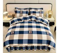 Printed Duvet Cover Soft Plush Quilt Covers Single Double Queen Super King Comforter Cover Bedroom Bedding Decor, Breathable, Washable, For Fall Winter(180x220cm,Blue 2)