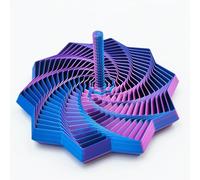 Printed Expanded Sensory Star, 3D Printed Fidget Star Toy, Expanded Sensory Star With Handles, Christmas Birthday Gifts for Adults (4, 8.8cm)