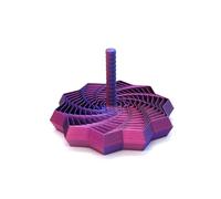 Printed Expanded Sensory Star, Multi-Faceted Stress Relief Fidget Toy, Push Play Spinner, Senssory Whirling Spiral Desk Portable Fingertip For Adults Kids Teens,Travel Holiday (PP-L)