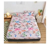 Printed Fitted Sheet White Marble Print Fitted Sheet - Elastic Edges For Single/Queen/King Size, All-Around Double Bed Cover(15,200x220x25cm 1pc)