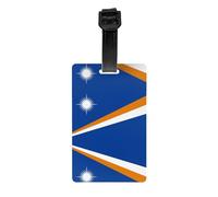 Printed Flag of The Marshall Islands Luggage tag Hanger, Easy to Identify, Easy to Hang, Suitable for suitcases, Backpacks and Handbags