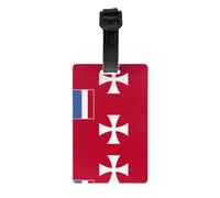 Printed Flag of Wallis and Futuna Islands Luggage tag Hanger, Easy to Identify, Easy to Hang, Suitable for suitcases, Backpacks and Handbags