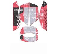 Printed Full/Half Cover Mice Sticker Anti-Slip Mouse Sticker for Razer Cobra Pro Gaming Mouse,Red Full