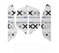 Printed Full/Half Cover Mice Sticker Anti-Slip Mouse Sticker for Razer Cobra Pro Gaming Mouse,White Half