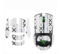 Printed Full/Half Cover Mice Sticker Anti-Slip Mouse Sticker for Razer LANCEHEAD Tournament Edition Wired Gaming Mouse,White Full