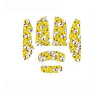 Printed Full/Half Cover Mice Sticker Anti-Slip Mouse Sticker for Razer Orochi V2 Gaming Mouse,Yellow Full