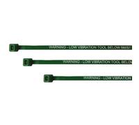 Printed High Vibration Warning Cable Ties for Tool Risk Assessment (HAVS) (500 pcs, Green)