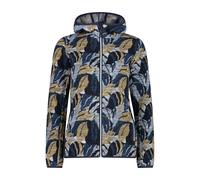 Printed hooded fleece for women CMP Bleu S