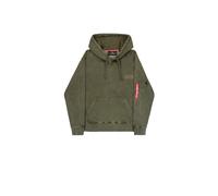 Printed hooded sweatshirt on the back Alpha Industries Vintage Vert L