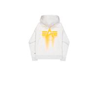 Alpha Industries Spray Print Hoodie Grey M Men