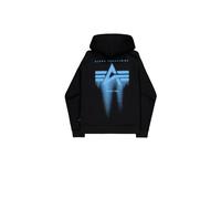 Printed hoodie Alpha Industries Spray Noir 3XL