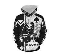 Printed Hoodie Sweatshirt Game Cosplay Costume Zip Up Jacket Mens 3D Prints Pullover Jumpers M