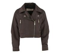 Printed Jacket - female - Elisabetta Franchi - Light Jackets - Brown - 14 Y - Kids 14 Y