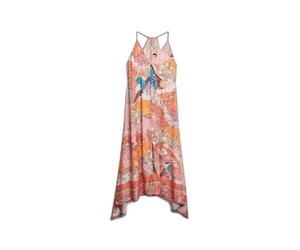 Printed jacquard dress with pointed hem for women Superdry Rose XL
