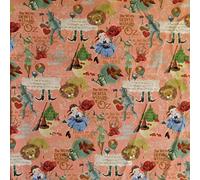 Printed Jersey Knit Stretch Fabric Material - Wonderful Wizard of OZ, 1Mtr 100cm x 150cm